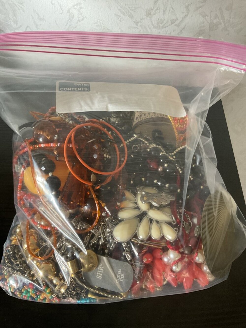 Mixed Crafting Jewelry Lot Beads Bracelets Necklaces Earrings 3.13 lbs